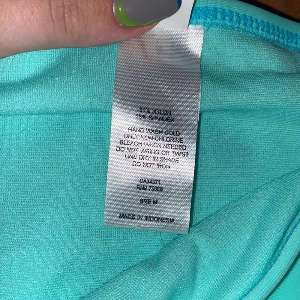 HULA HONEY FRILLY FRINGE BLUE BIKINI SET SIZE MEDIUM - Picture 7 of 8